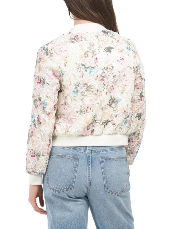 Women Crochet Bomber Jacket | Coats & Jackets