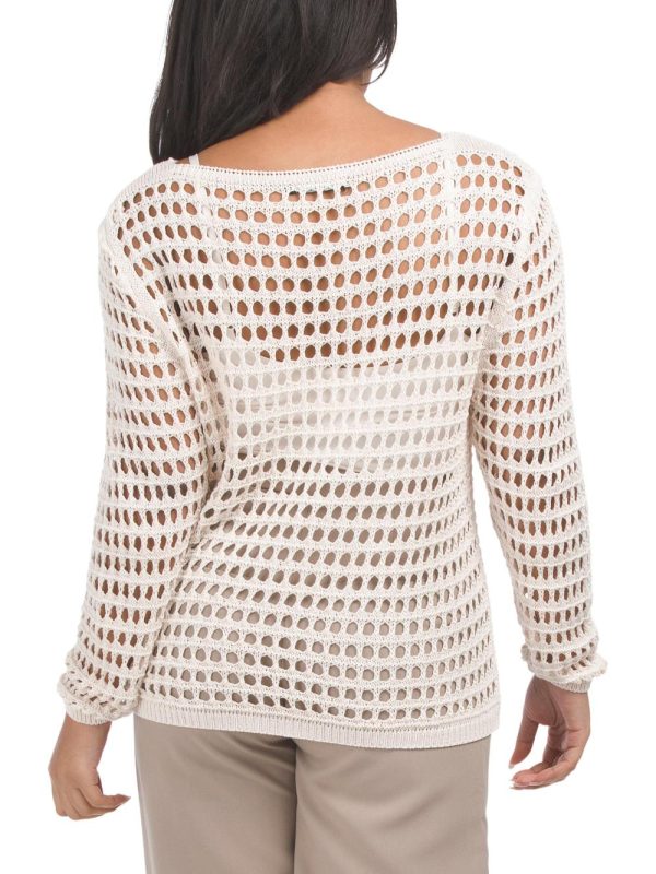 Women Made In Italy Crochet Sweater | Sweaters